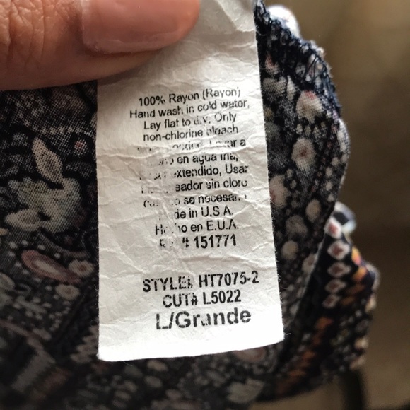 Le Lis boho print top - Picture 5 of 5